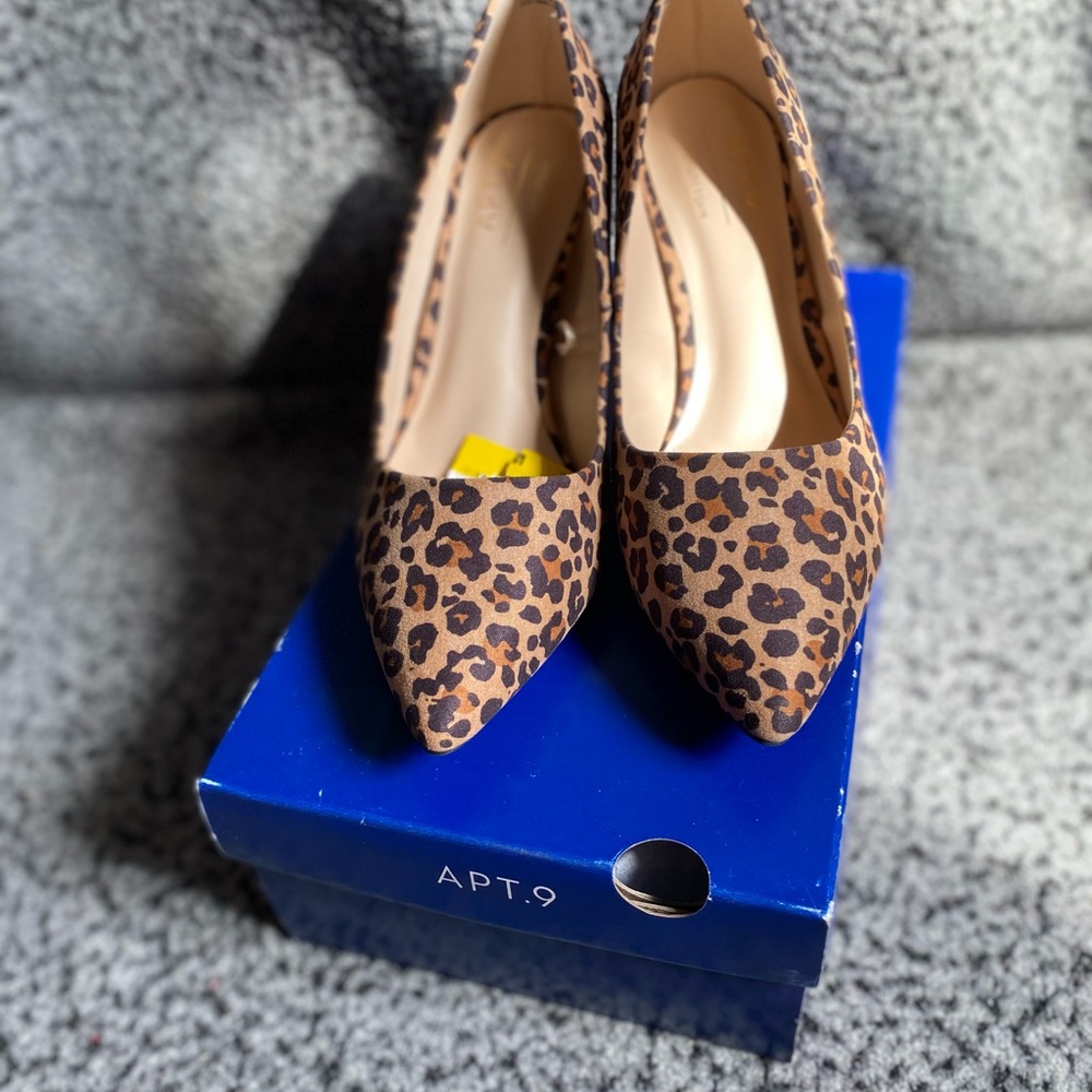 Apt. 9 Leopard-Print Pointed Toe Pumps - Brown and Black - Picture 8 of 12